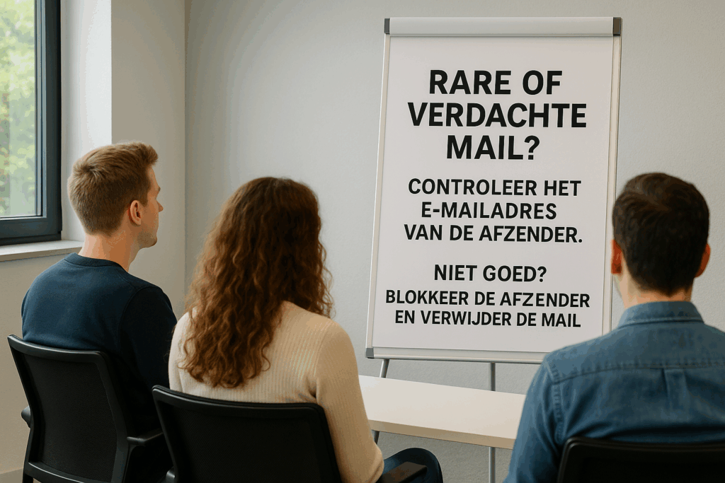 TWS-medewerkers trainen opnieuw in herkennen van phishingmails